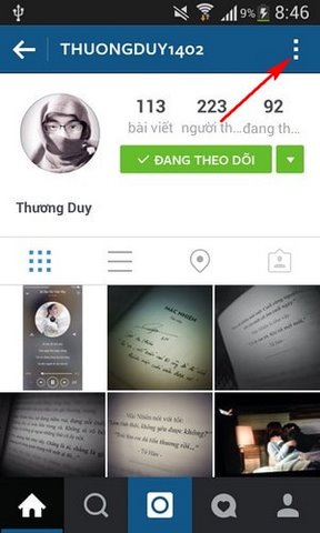 bat thong bao cho Instagram