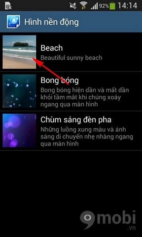 Hướng dẫn cài đặt hình nền động bãi biển cho Android