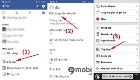 tat loi moi choi game tren facebook cho windows phone