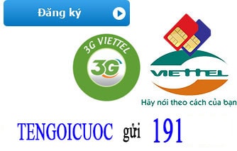 Đăng ký 3G Viettel, đăng ký gói cưới 3g, cú pháp đăng ký 3G mạng Viete