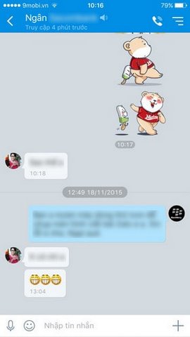 xoa tin nhan zalo da gui