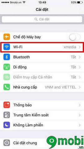 iphone khong tu nhan wifi