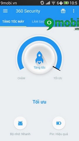 Tăng tốc Android bằng 360 Security