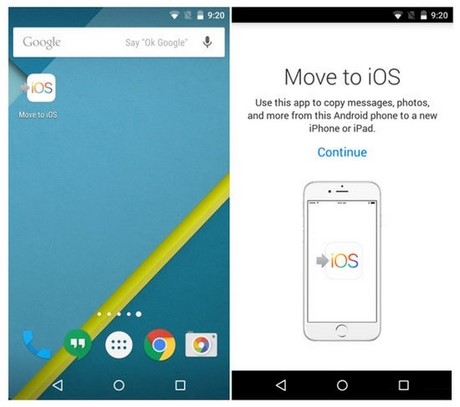 Cách chuyển dữ liệu Android sang iOS bằng Move to iOS