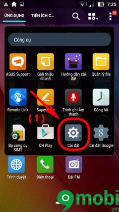 Bật tắt 3G trên Zenfone Go