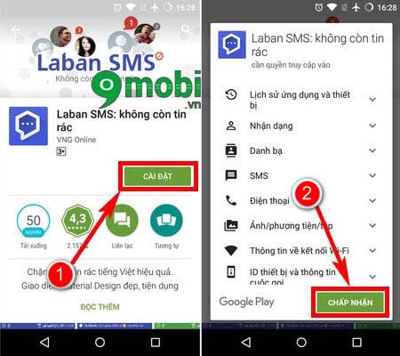 Cách sử dụng Laban SMS, sử dụng Laban SMS trên Samsung, HTC, LG...