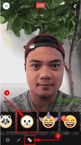 cach dung Facebook Live Halloween