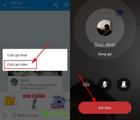 video call zalo tren android