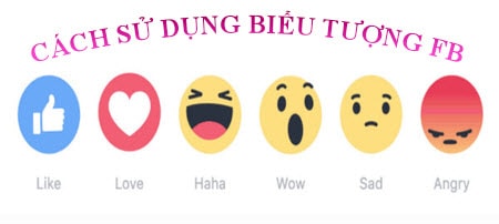 Cách sử dụng biểu tượng “Buồn”, “Giận”, 