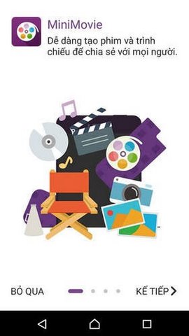 Làm video từ ảnh bằng MiniMovie