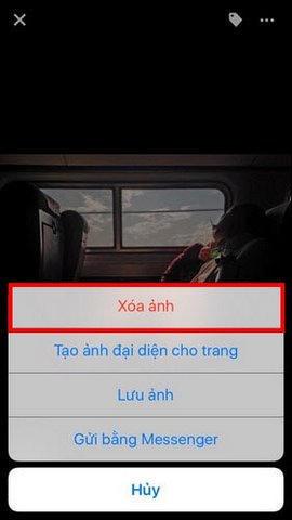 xoa anh facebook iphone