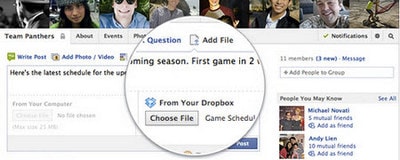 Chia sẻ file Dropbox trên Facebook Mesenger
