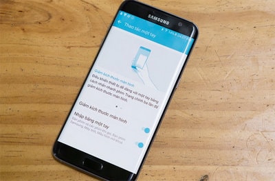 Bật, kích hoạt Thao tác một tay trên Galaxy S7, S7 EDGE