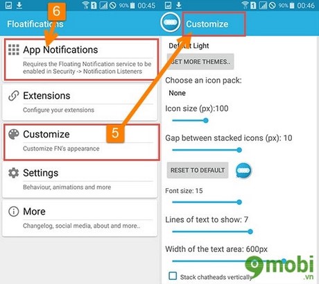 floatificationsthong bao tren android
