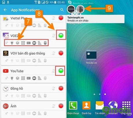 floatificationsthong bao tren android
