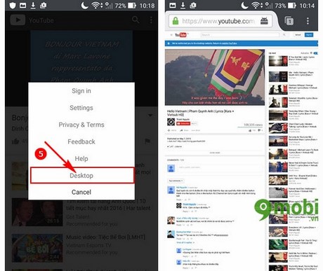 nghe youtube android tat man hinh