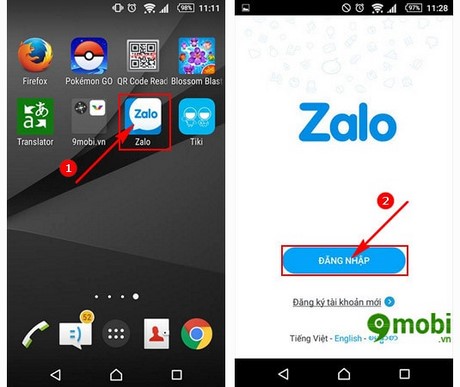 gui gif cho zalo tren iPhone