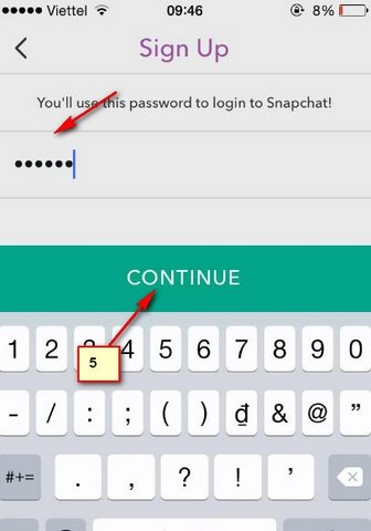 tao tai khoan snapchat tren iphone