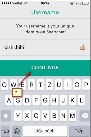 tao tai khoan snapchat tren iphone