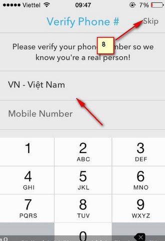 tao tai khoan snapchat tren iphone