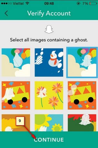 tao tai khoan snapchat tren iphone