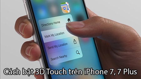 bat 3d touch iPhone 7, 7 Plus