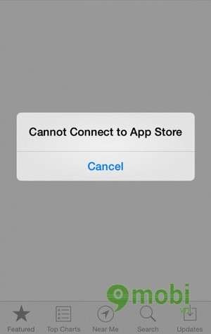 sua loi cannot connect to app store tren ios 7 dien thoai iphone 5, 4s, 4 