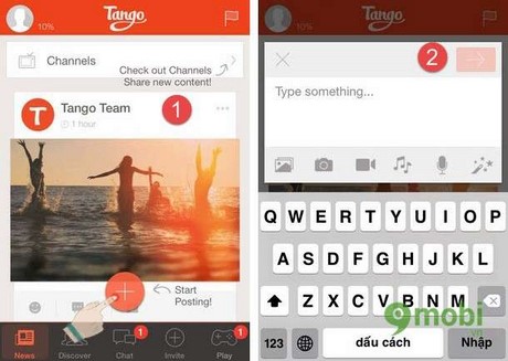 Hướng dẫn sử dụng Tango trên iOS/Android/Winphone