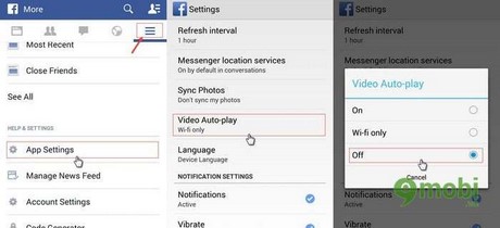 Cách tắt tính năng tự động chạy video trên Facebook