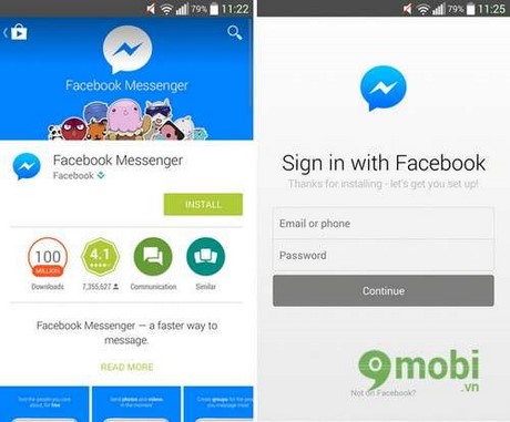 ung dung chat facebook messenger cho android, ios, windows phone 