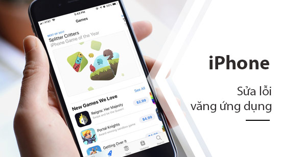 loi vang ung dung tren iPhone