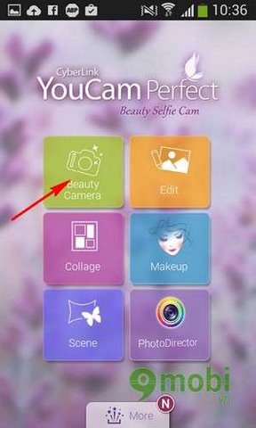 Xóa hiệu ứng mắt đỏ với YouCam Perfect trên Android