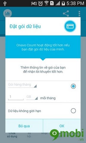 Onavo Count - Quản lý dữ liệu thông minh và tiết kiệm lưu lượng 3G trên Android