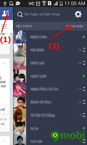 Tạo danh sách chat Facebook yêu thích trên Android