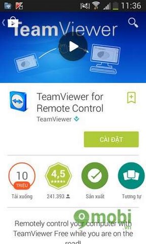 Sử dụng TeamViewer trên Android