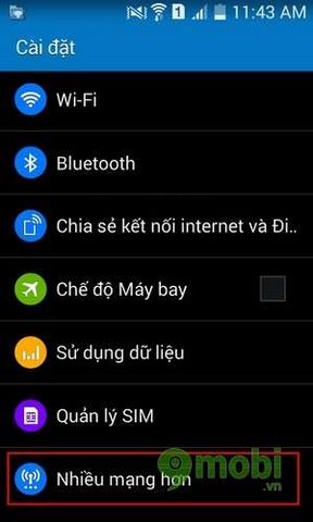 Hướng dẫn cài đặt GPRS/3G trên Android