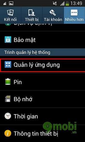 tat ung dung chay ngam tren Android