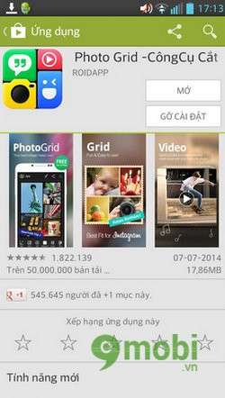 Tạo ảnh ghép bằng Photo Grid trên Android